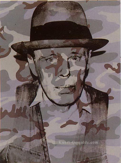 Joseph Beuys in Memoriam Andy Warhol Ölgemälde
